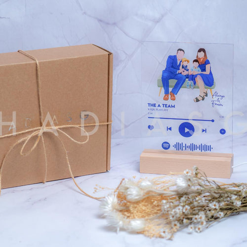 CLEARANCE SALE : Personalised Spotify Music Plaque – Photo or Illustration