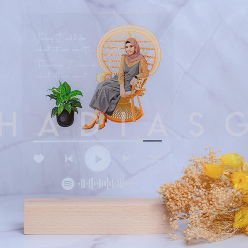 CLEARANCE SALE : Personalised Spotify Music Plaque – Photo or Illustration