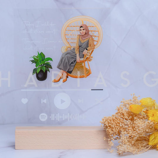 Custom Spotify Music Plaque – Personalised Gift with Photo or Illustration (Clearance Sale!)